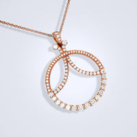 Charming Diamond Rose Gold Pendant - Benny's Gems Creations