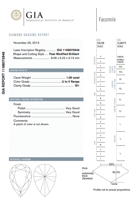 Classic Pear Diamond Ring - Benny's Gems Creations
