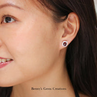 Classic Spinel Diamond Earrings - Benny's Gems Creations