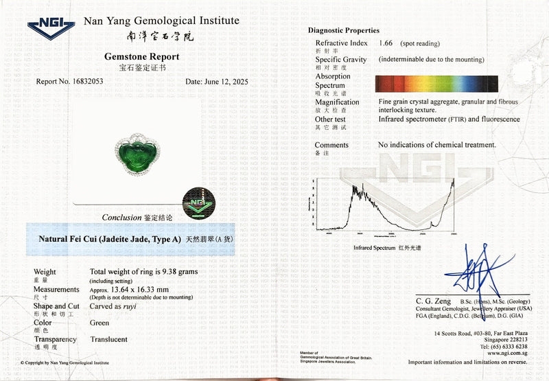 Convertible Jade Diamond Ring Pendant - Benny's Gems Creations