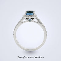 Cornflower Secrets Sapphire Diamond Ring - Benny's Gems Creations