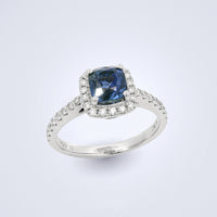 Cornflower Secrets Sapphire Diamond Ring - Benny's Gems Creations