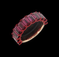 Crimson Cascade Ruby Ring - Benny's Gems Creations