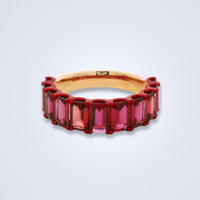 Crimson Cascade Ruby Ring - Benny's Gems Creations