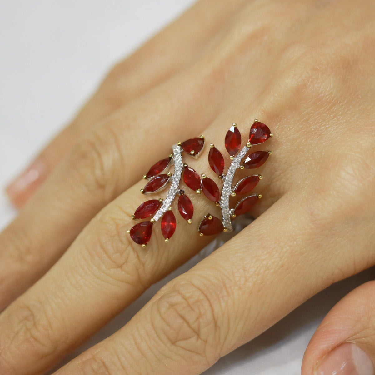 Crimson Elegance Ruby Ring - Benny's Gems Creations