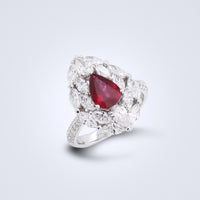 Crimson Éternité Pigeon Blood Ruby Ring - Benny's Gems Creations