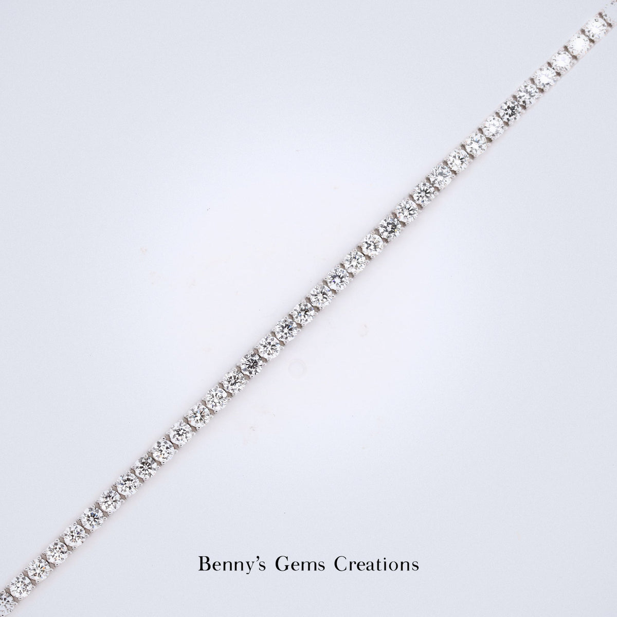 Daily White Gold Diamond Bracelet - Benny's Gems Creations