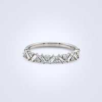 Dainty Baguettes Diamond Stack Ring - Benny's Gems Creations