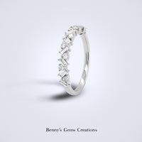 Dainty Baguettes Diamond Stack Ring - Benny's Gems Creations