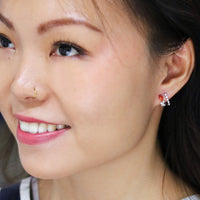 Dainty Jade Diamond Earrings - Benny's Gems Creations