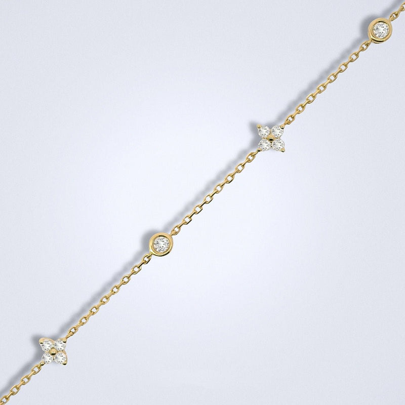 Dainty Starlight Diamond Bracelet - Benny's Gems Creations