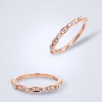 darling Rose Gold Diamond Stack Ring - Benny's Gems Creations