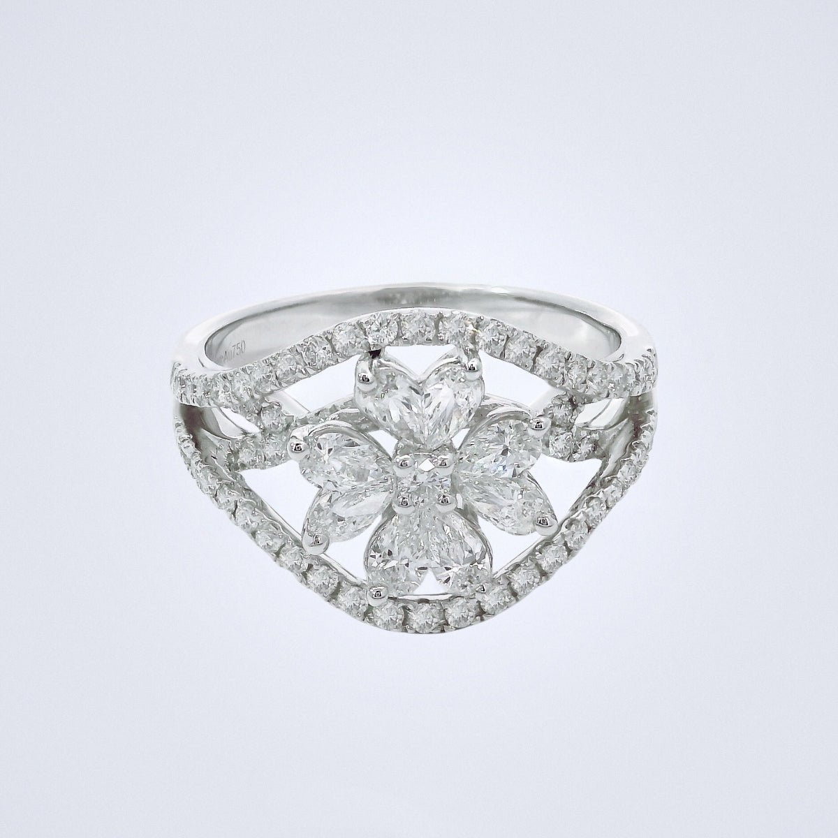 Dazzling Dahlia Diamond Ring - Benny's Gems Creations
