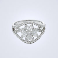 Dazzling Dahlia Diamond Ring - Benny's Gems Creations