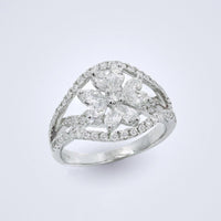 Dazzling Dahlia Diamond Ring - Benny's Gems Creations