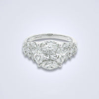 Dazzling Illusion Diamond Ring - Benny's Gems Creations