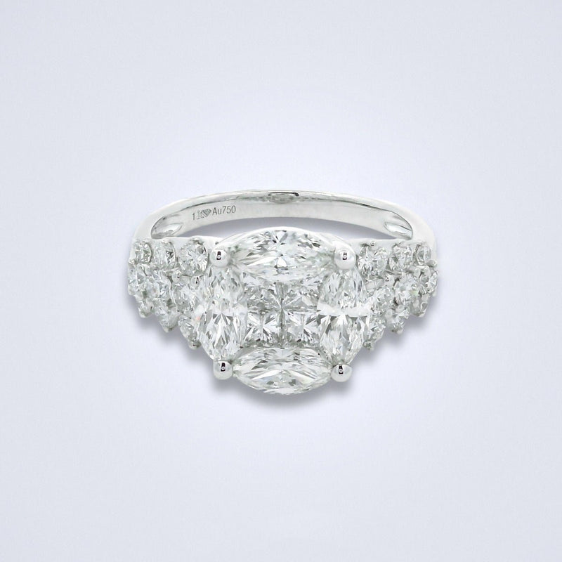 Dazzling Illusion Diamond Ring - Benny's Gems Creations