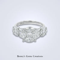 Dazzling White Gold Diamond Ring - Benny's Gems Creations