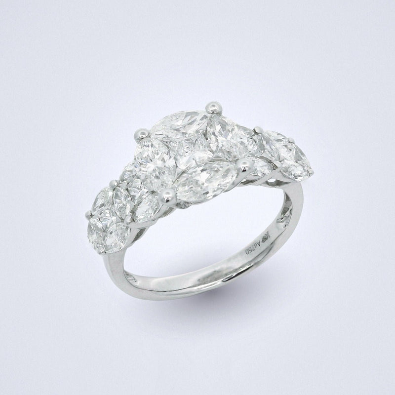 Dazzling White Gold Diamond Ring - Benny's Gems Creations