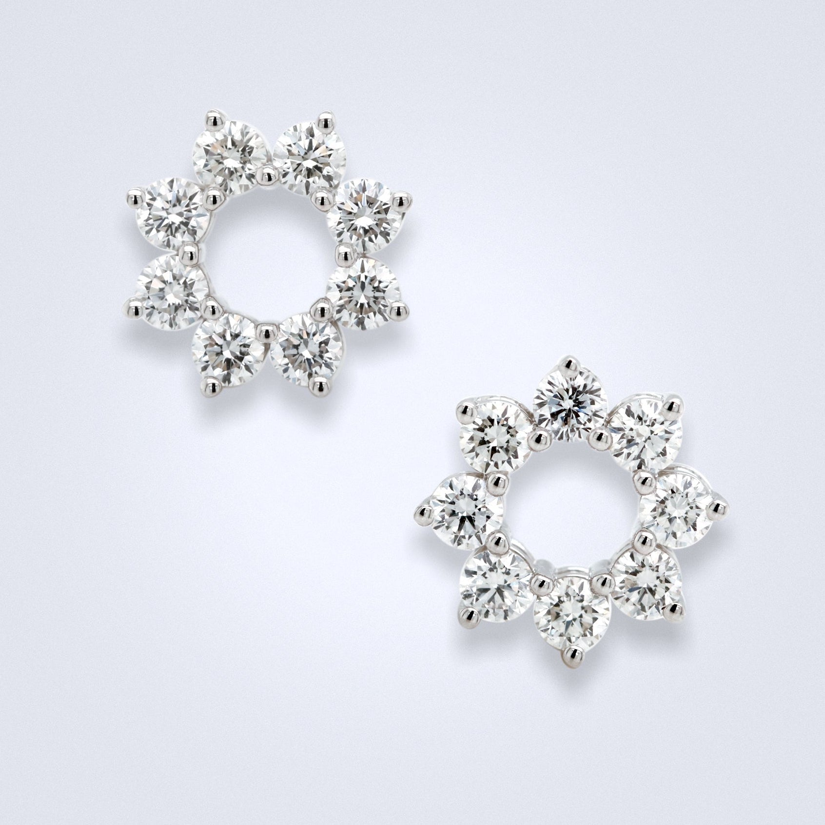 Delicate Flower Diamond Earrings - Benny's Gems Creations