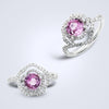 Delicate Rose Sapphire Diamond Ring - Benny's Gems Creations