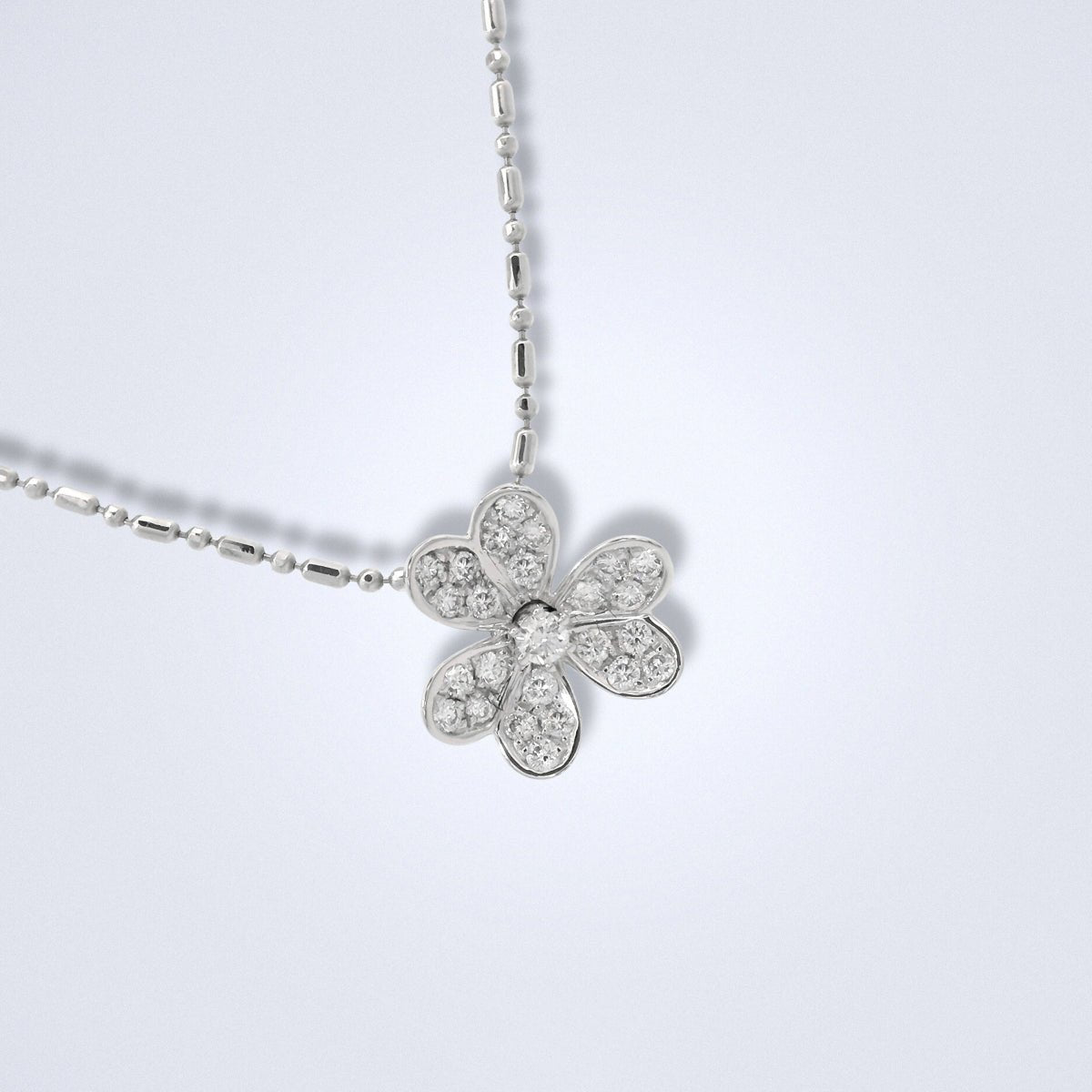 Diamond Blossom Pendant - Benny's Gems Creations