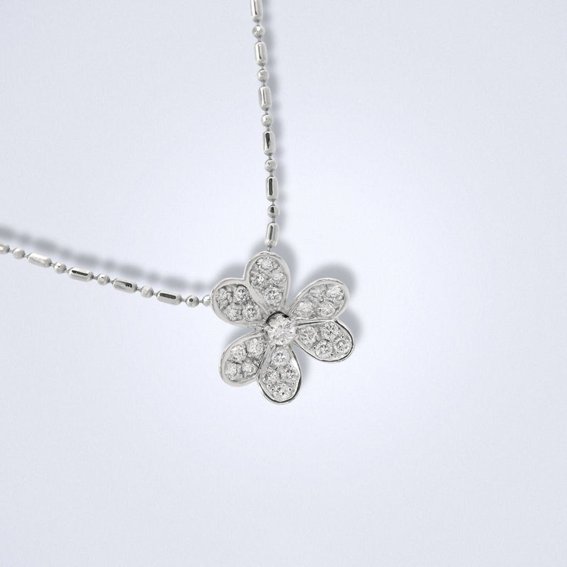 Diamond Blossom Pendant - Benny's Gems Creations