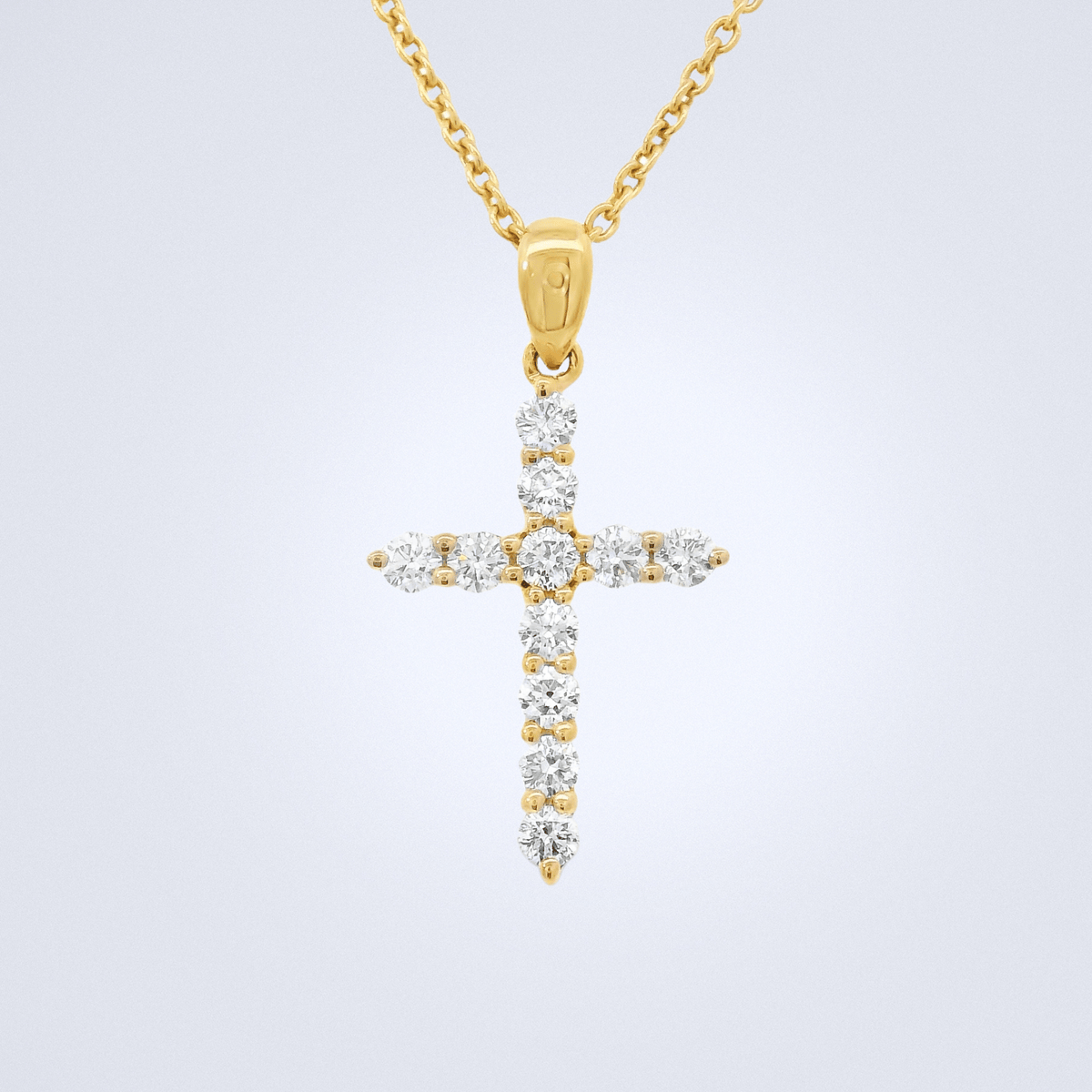 Diamond Cross Pendant - Benny's Gems Creations