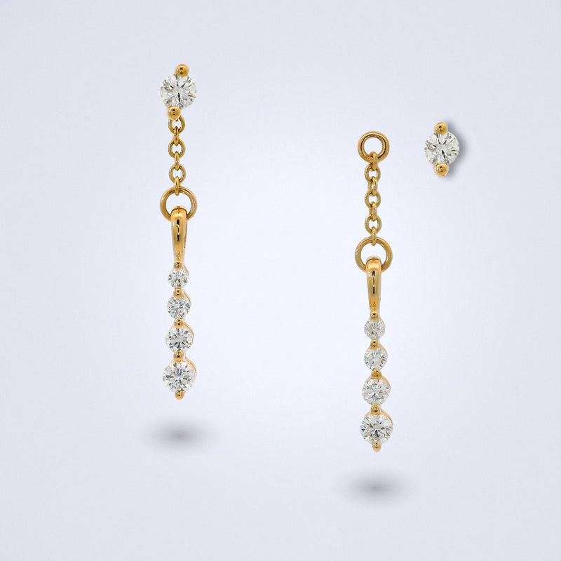 Diamond Drizzle Earrings - Benny's Gems Creations