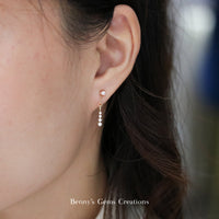 Diamond Drizzle Earrings - Benny's Gems Creations