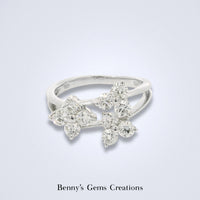 Diamond Floral Cluster Ring - Benny's Gems Creations