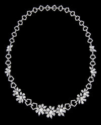 Diamond Jardin Link Necklace - Benny's Gems Creations