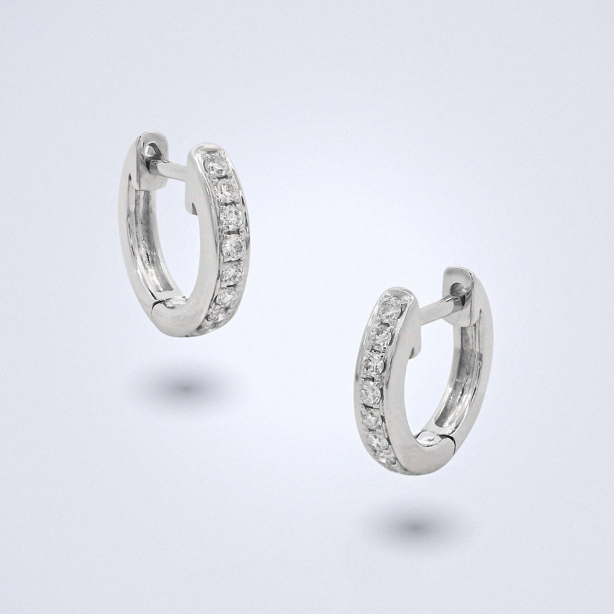 Diamond Loop Earrings - Benny's Gems Creations