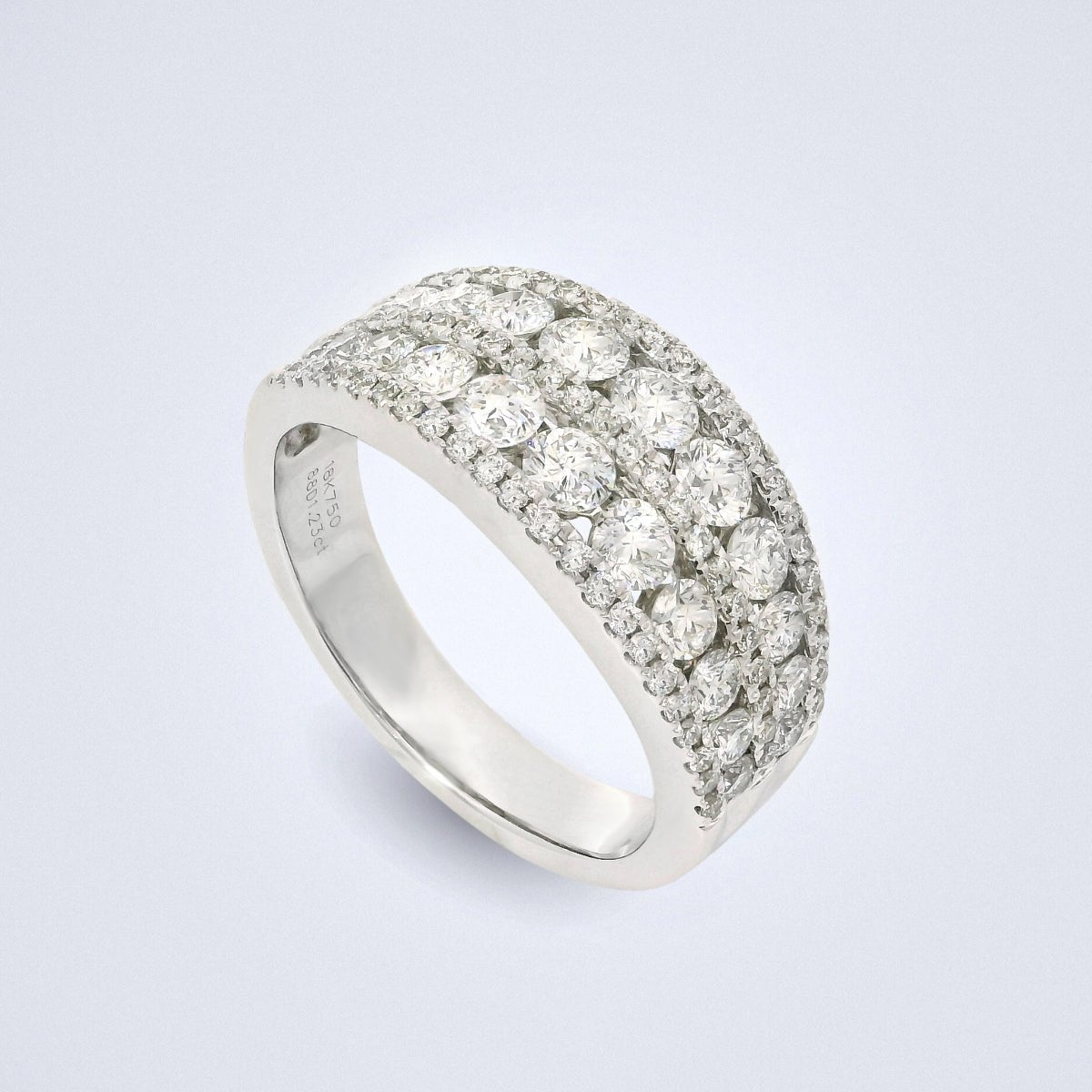 Diamond Pavé Band Ring - Benny's Gems Creations