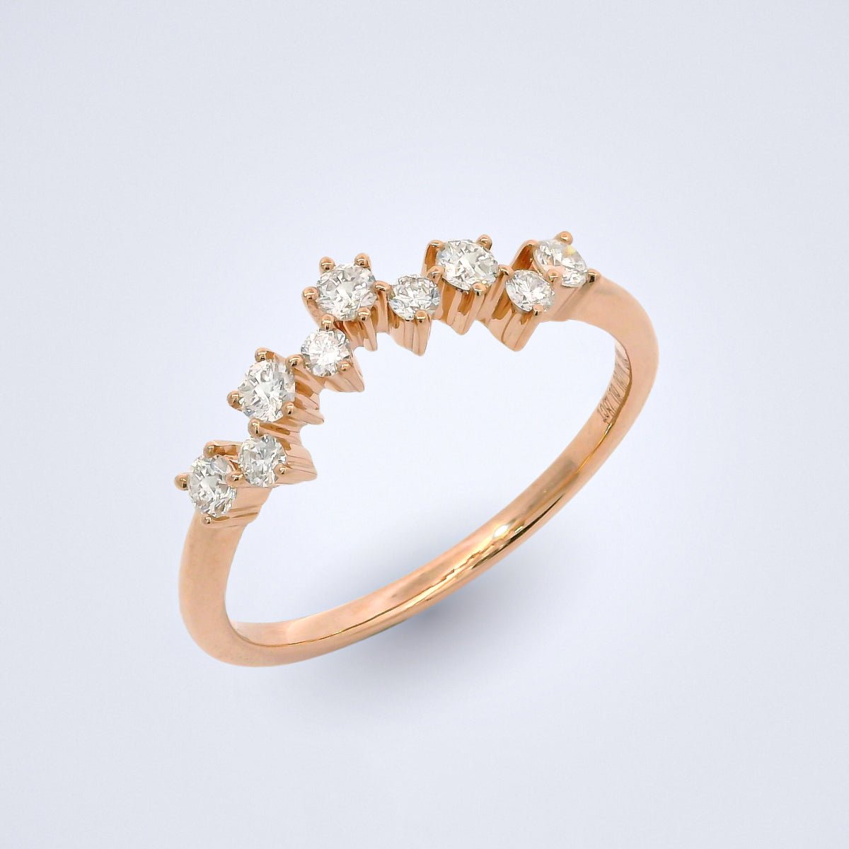 Diamond Twinkle Stack Ring - Benny's Gems Creations
