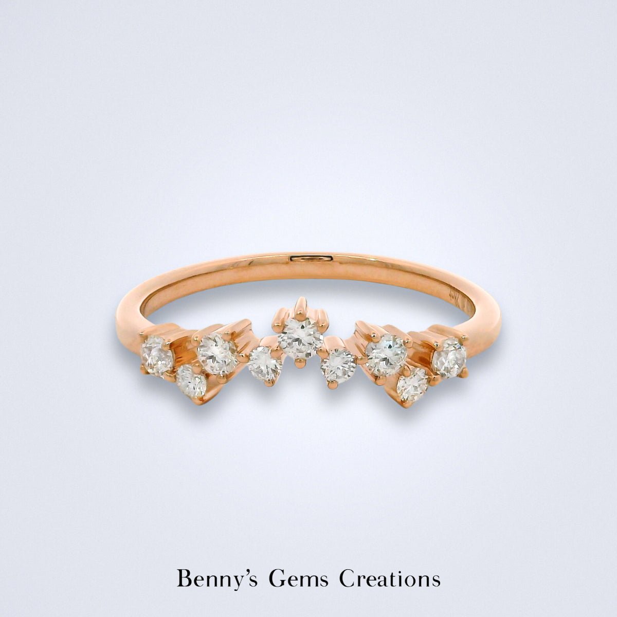 Diamond Twinkle Stack Ring - Benny's Gems Creations