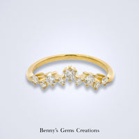 Diamond Twinkle Stack Ring - Benny's Gems Creations