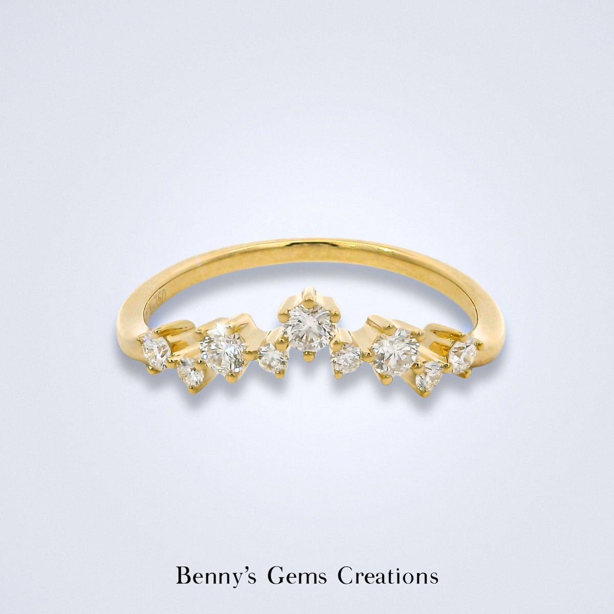 Diamond Twinkle Stack Ring - Benny's Gems Creations