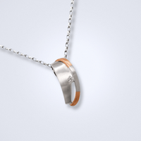 Duo Gold Diamond Pendant - Benny's Gems Creations