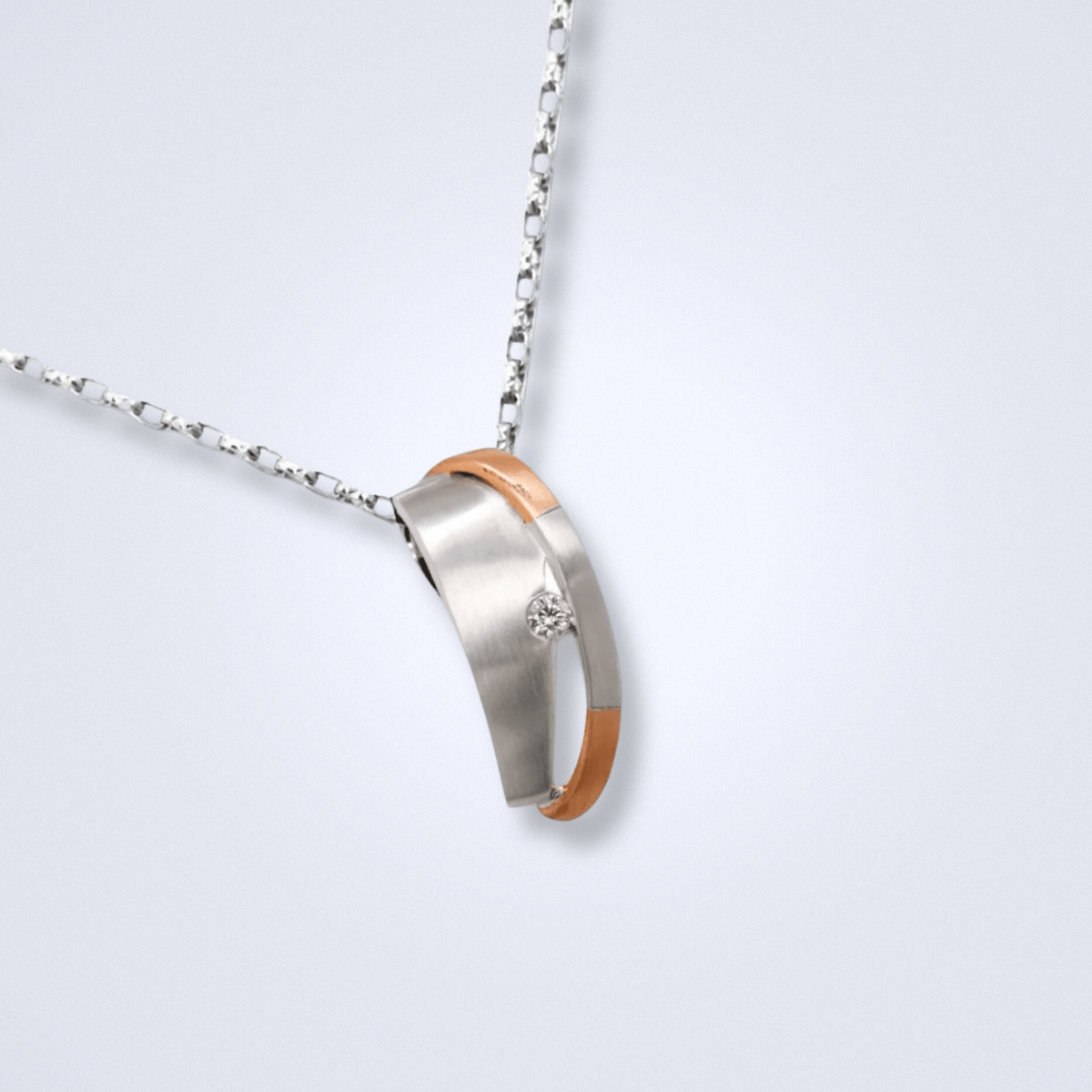 Duo Gold Diamond Pendant - Benny's Gems Creations