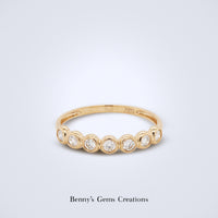 Élan Diamond Bezel Band - Benny's Gems Creations
