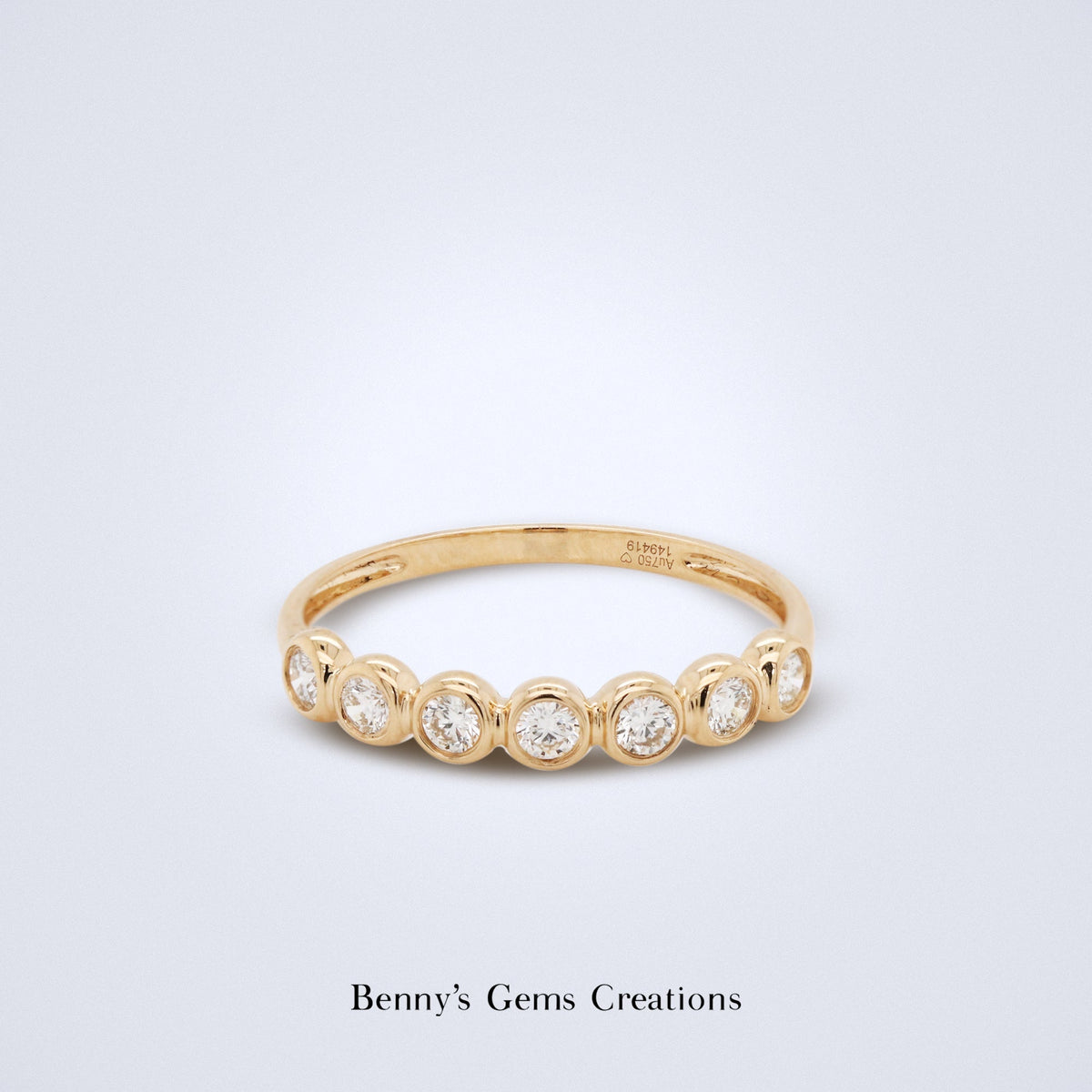 Élan Diamond Bezel Band - Benny's Gems Creations