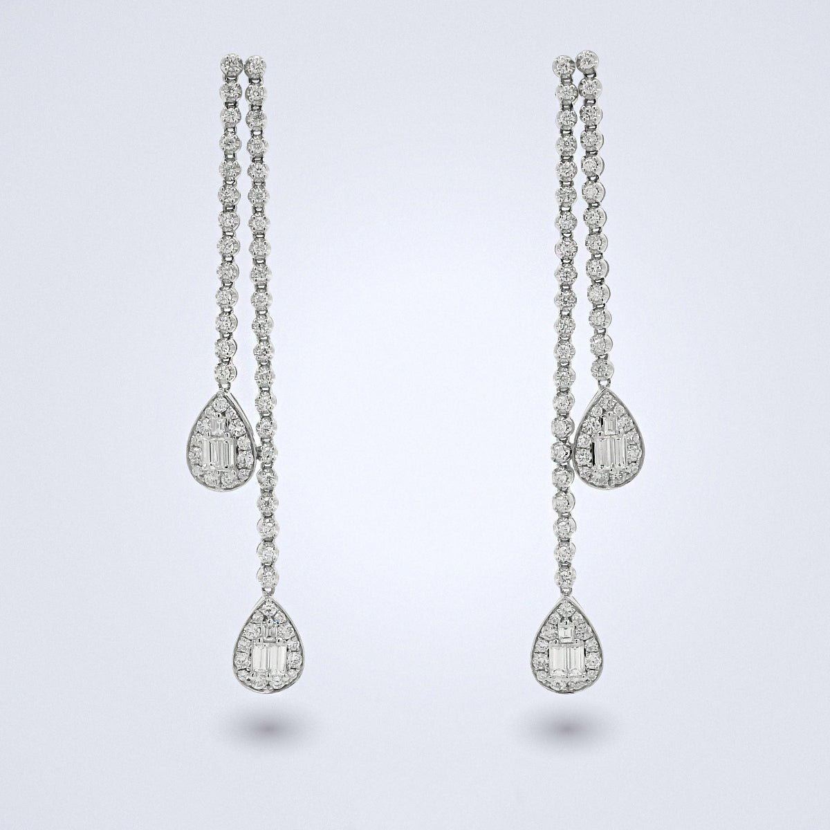 Élan Teardrop Diamond Earrings - Benny's Gems Creations