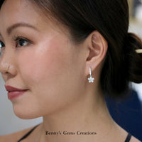 Elegant Flower Diamond Earrings - Benny's Gems Creations