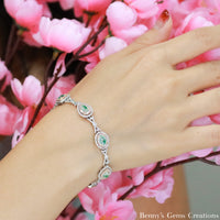 Elegant Green Diamond Bracelet