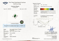 Elegant Jade Leaf Diamond Ring - Benny's Gems Creations