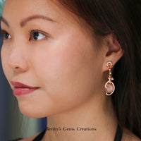 Elegant Moonstone Earrings - Benny's Gems Creations