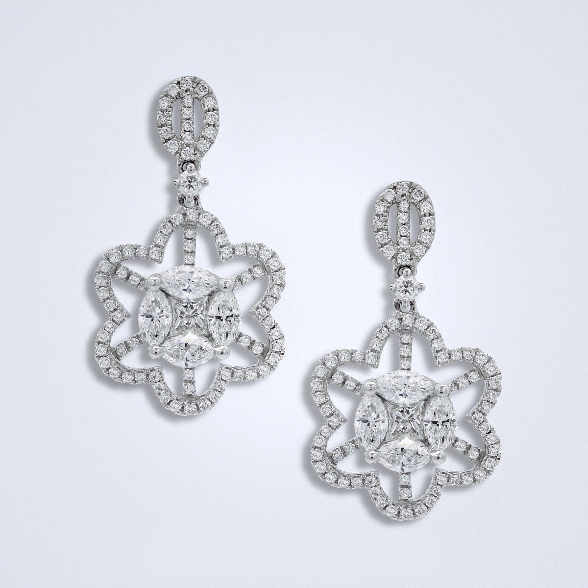 Eternal Bloom Drop Earrings - Benny's Gems Creations