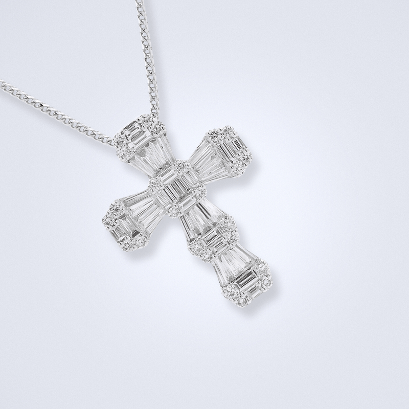 Eternal Light Diamond Cross Pendant - Benny's Gems Creations