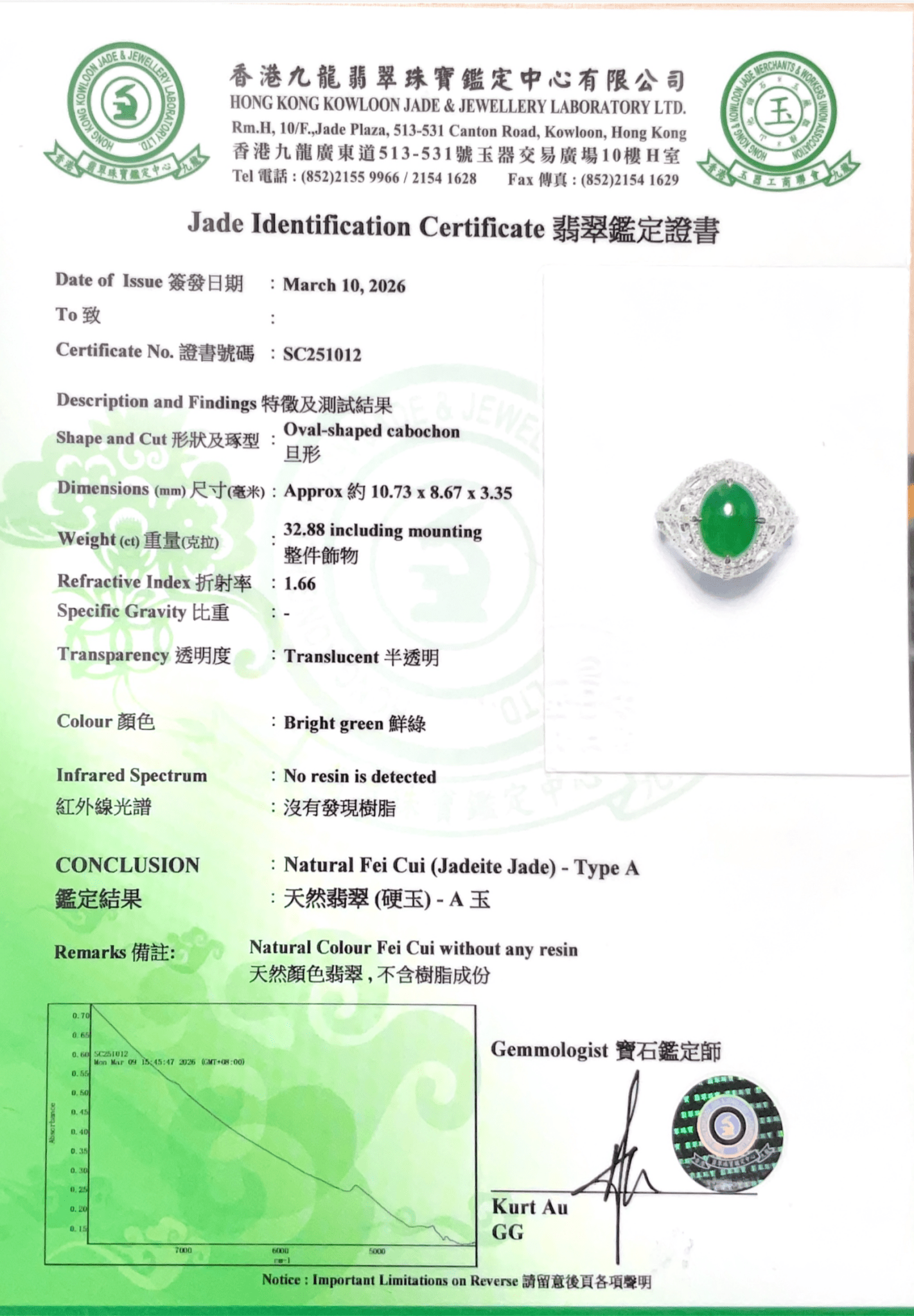 Evergreen Jadeite Diamond Ring - Benny's Gems Creations